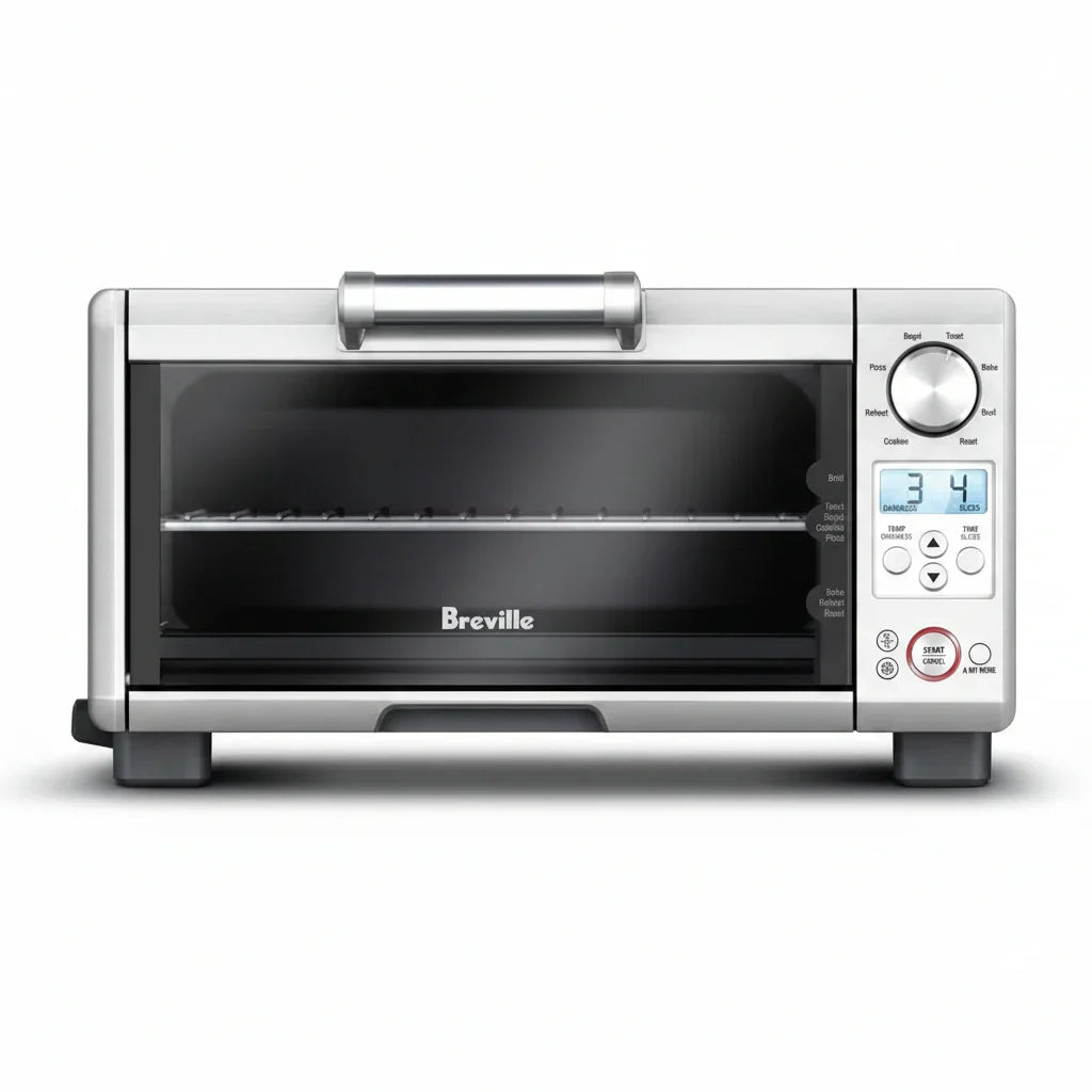 BOV450XL Mini Smart Countertop Oven and Toaster Oven, Small, Brushed Stainless Steel