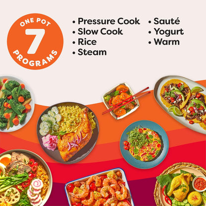 Duo 7-In-1 Mini Electric Pressure Cooker, Slow Rice Cooker, Steamer, Sauté, Yogurt Maker, Warmer & Sterilizer, Includes Free App with over 1900 Recipes, Stainless Steel, 3 Quart