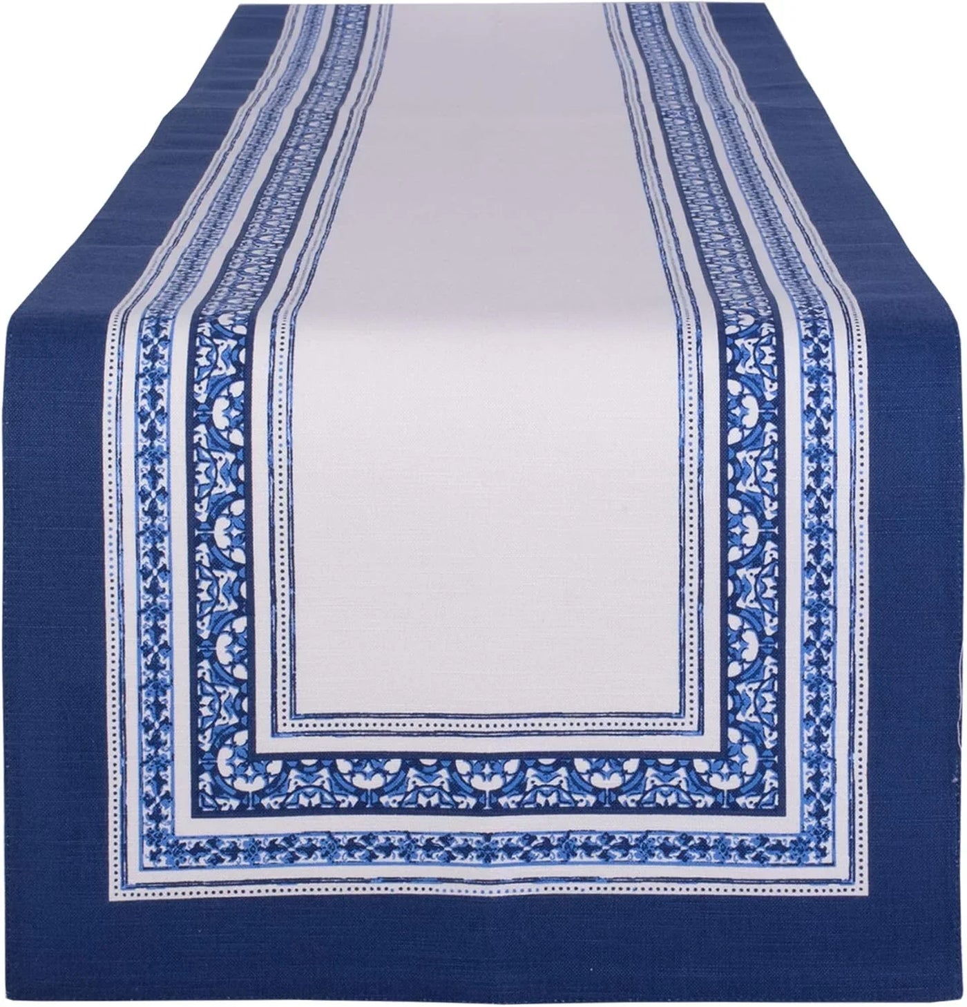 Table Top Décor Collection Spring & Summer Table Runner, 14X72, Porto Stripe Print