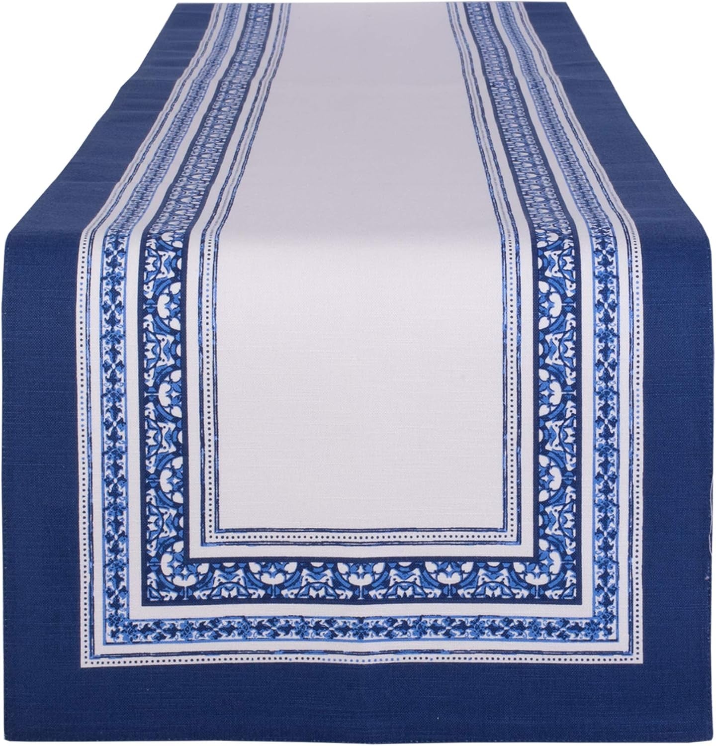 Table Top Décor Collection Spring & Summer Table Runner, 14X72, Porto Stripe Print