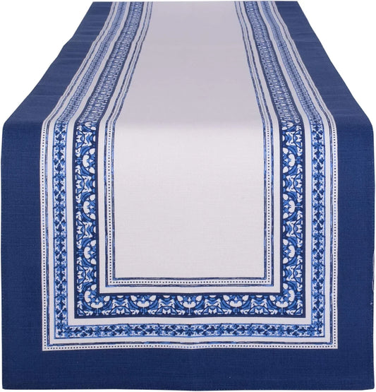 Table Top Décor Collection Spring & Summer Table Runner, 14X72, Porto Stripe Print