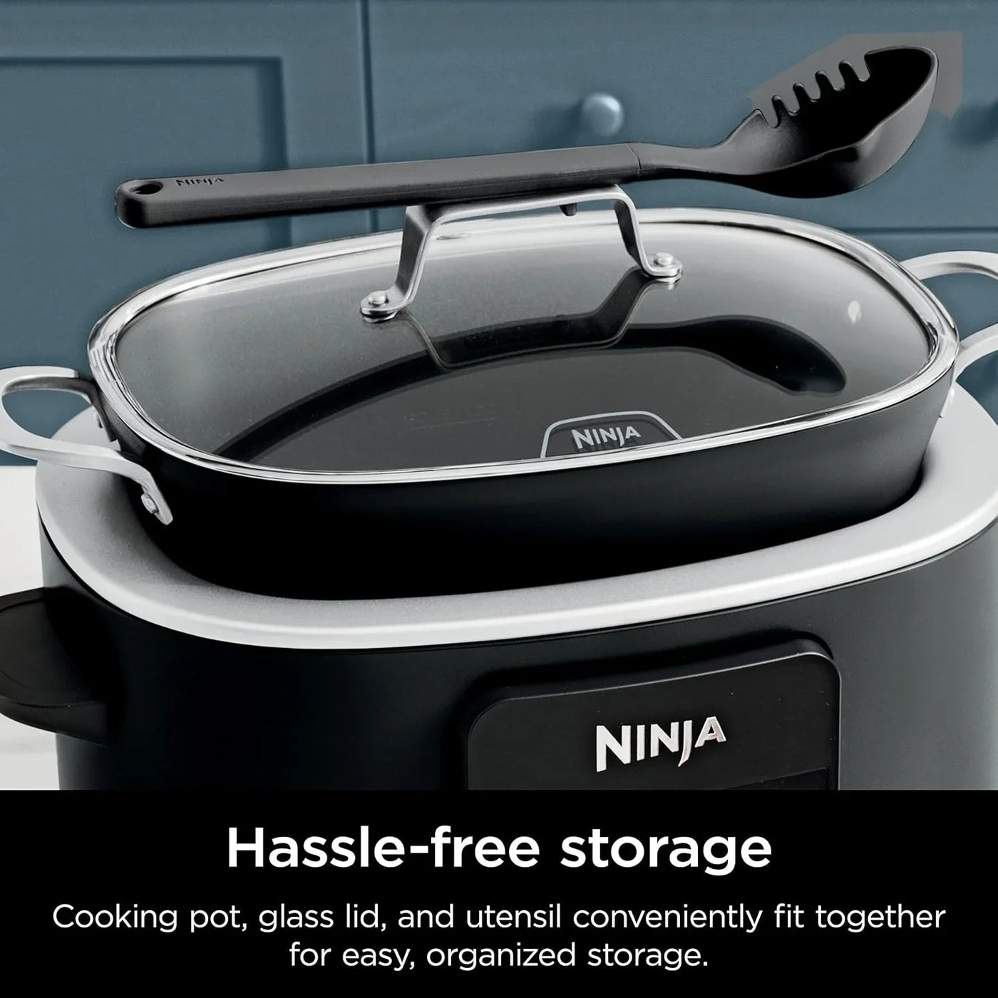 ® 12-In-1 Possiblecooker™ plus | 8.5-Qt - Sous Vide & Proof Multi-Cooker | Slow Cooker, Dutch Oven & More | Glass Lid & Integrated Spoon | Nonstick | Oven Safe Pot to 500°F | Black | MC1010