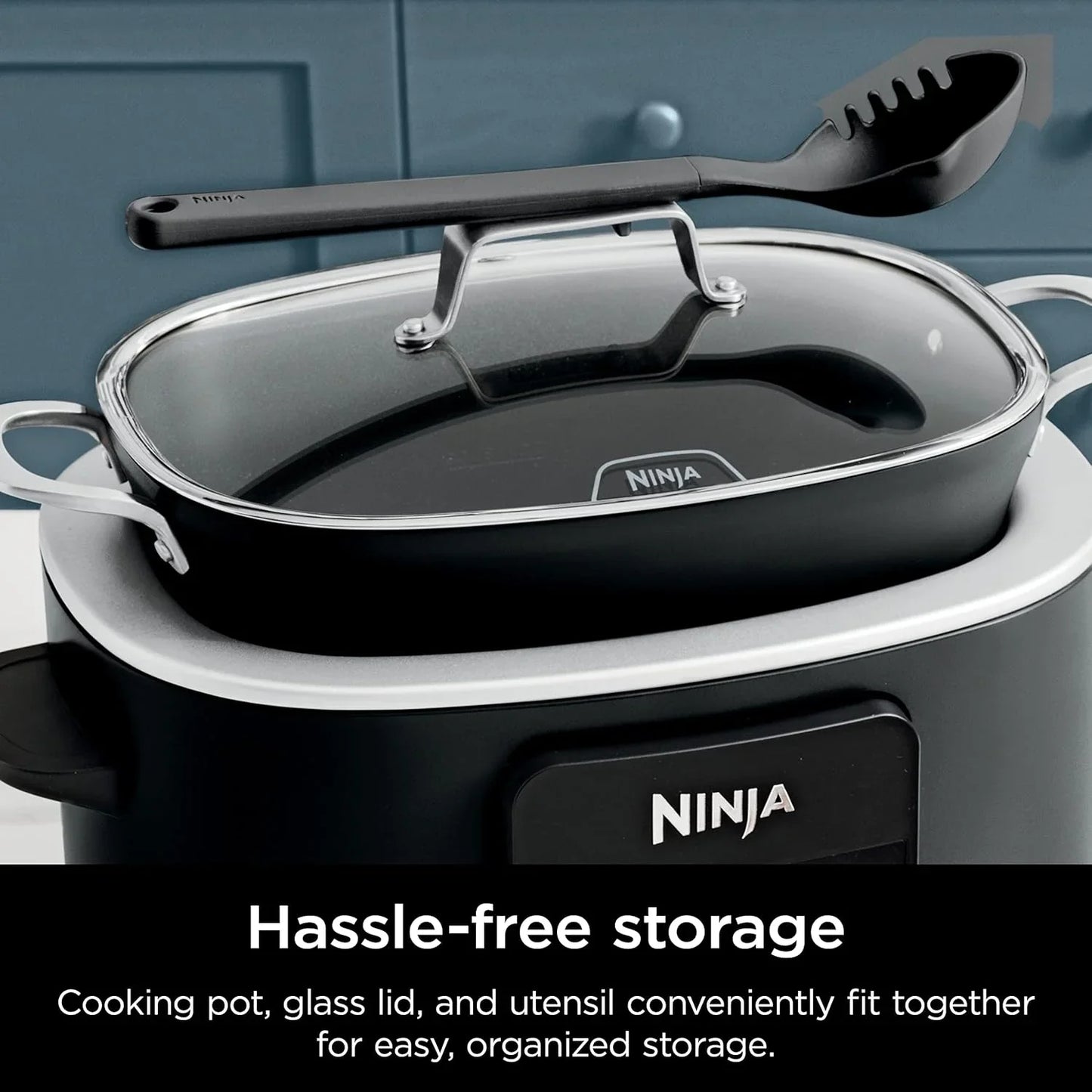 ® 12-In-1 Possiblecooker™ plus | 8.5-Qt - Sous Vide & Proof Multi-Cooker | Slow Cooker, Dutch Oven & More | Glass Lid & Integrated Spoon | Nonstick | Oven Safe Pot to 500°F | Black | MC1010