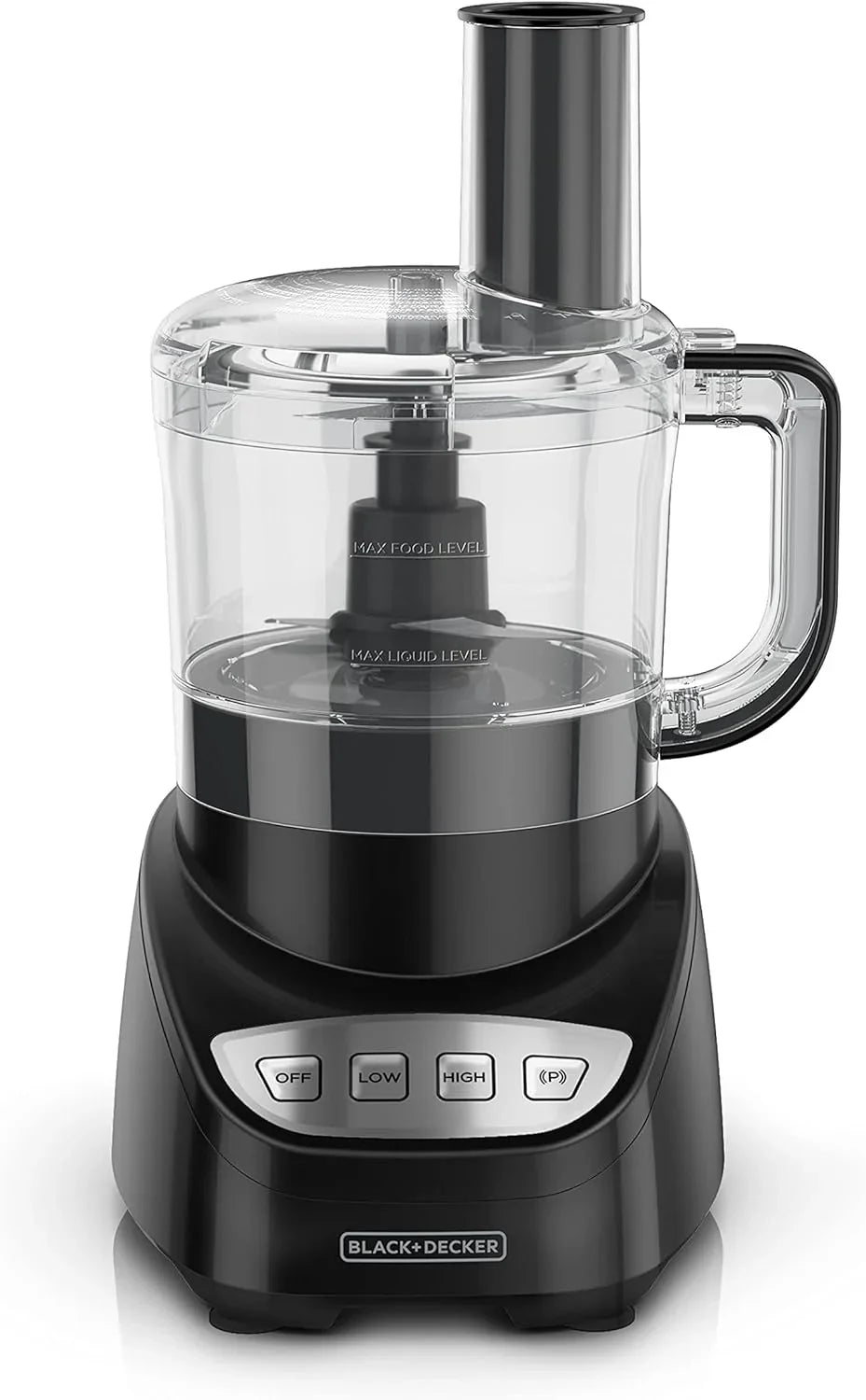 8-Cup Food Processor, Easy Assembly, Stainless Steel S-Blade, Shred, Slice, Chop, Puree, 450W Motor