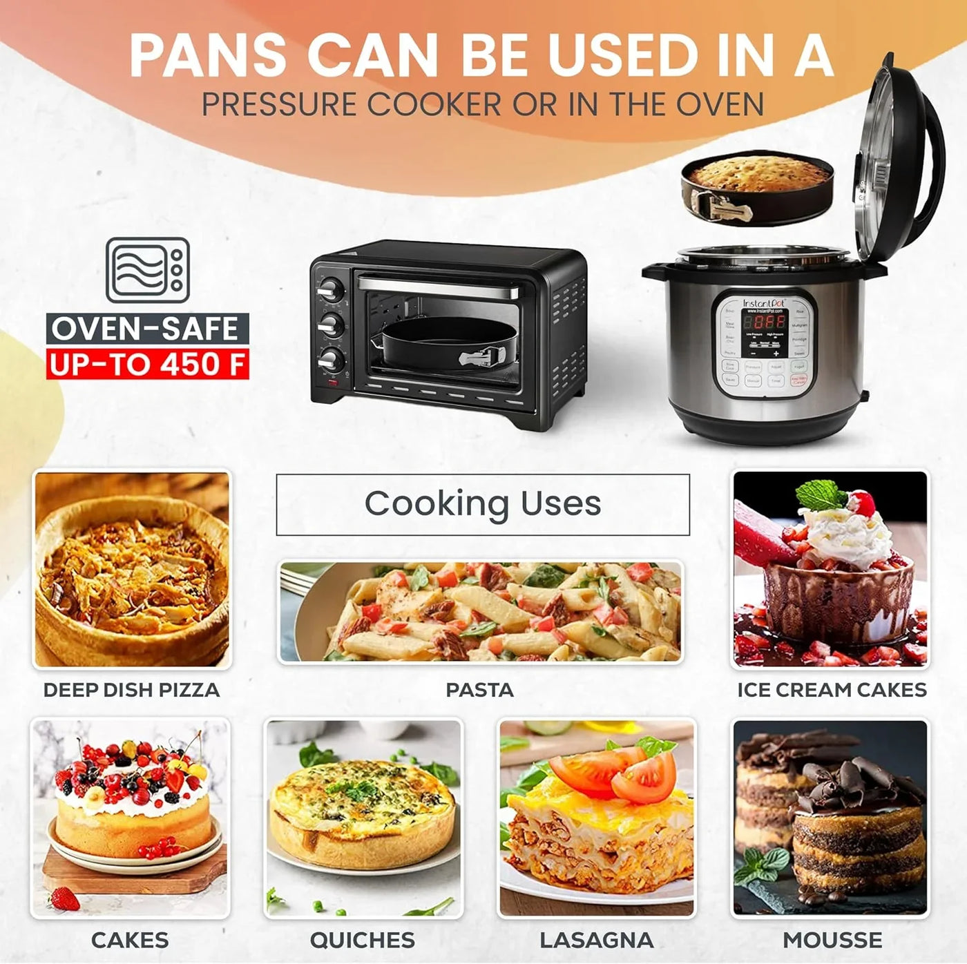 Non-Stick 9 Inch Springform Pan - Spring Form Pan for Cheesecake with Removable Bottom, Bonus Icing Spatula with 10 Pcs Parchment Paper & Recipe E-Book - Ideal for Baking Cakes, Pizzas, & More!