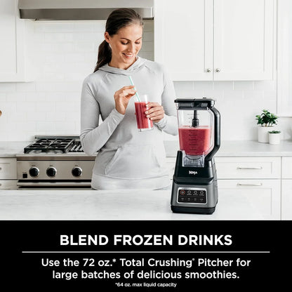 Professional plus Blender | Max Power Smoothie Blender, Ice Cream Maker, Frozen Drink Mixer & Margarita Machine | 3 Auto IQ™ Presets, 1400 W, 72Oz Total Crushing Pitcher | Dark Grey, BN701