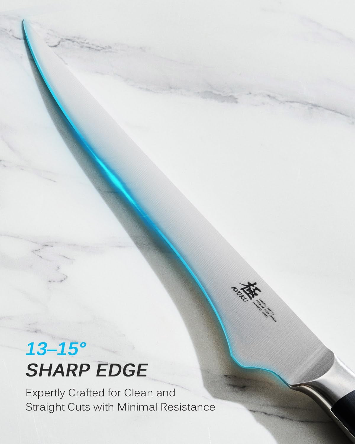 6.5" Boning Knife for Meat Cutting, Samurai Series Filet Knife with Pakkawood Handle, Japanese Style High Carbon Steel, Full Tang Kitchen Knife for Lamb Chop Pork Shoulder with Sheath and Case