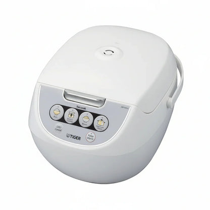 JBV-A10U 5.5-Cup (Uncooked) Micom Rice Cooker and Warmer with Tacook Food Steamer Cooking Tray Technology, White