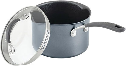 A1 Series with Scratchdefense Nonstick Induction Pots and Pans Cookware Set, Induction Cookware, Kitchen Essentials, 9-Piece, Graphite