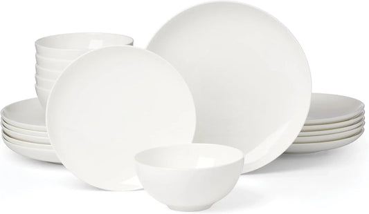 899187 Studio 1414 Coupe 18-Piece Dinnerware Set, Service for 6