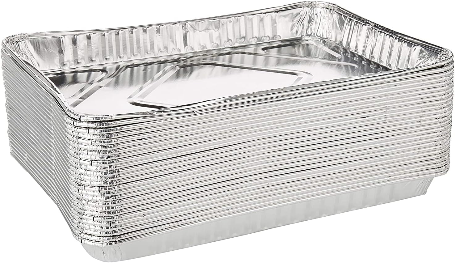 Pack of 12-1/4-Size (Quarter) Sheet Cake Aluminum Foil Pan– Extra Sturdy and Durable – Great for Bake Sales, Events and Transporting Food - 12-3/4" X8-3/4 X 1-1/4"