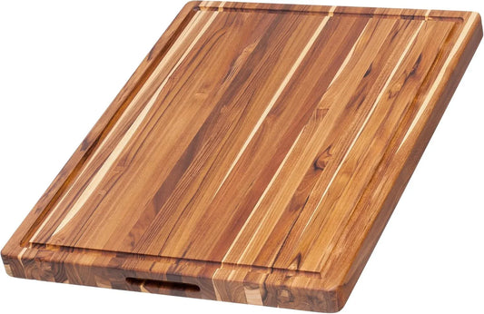 Cutting Board - Extra Large (XL) Wood Cutting Board with Juice Groove - Holiday Gift Ideas for Men and Women - Gift-Ready, Reversible, Edge Grain Wood, Knife Friendly - FSC Certified