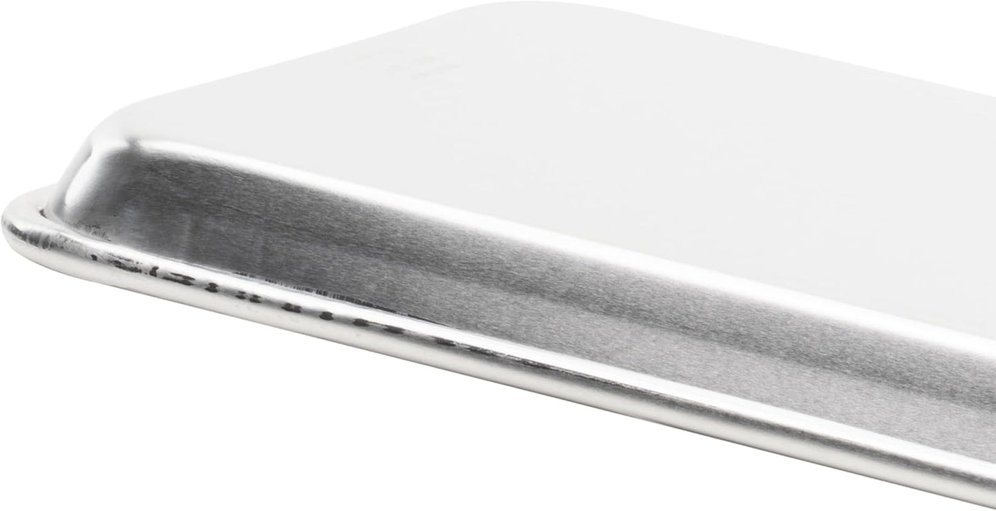 Commercial-Grade Aluminum Sheet Pan, 18 Gauge, 1/4 Size