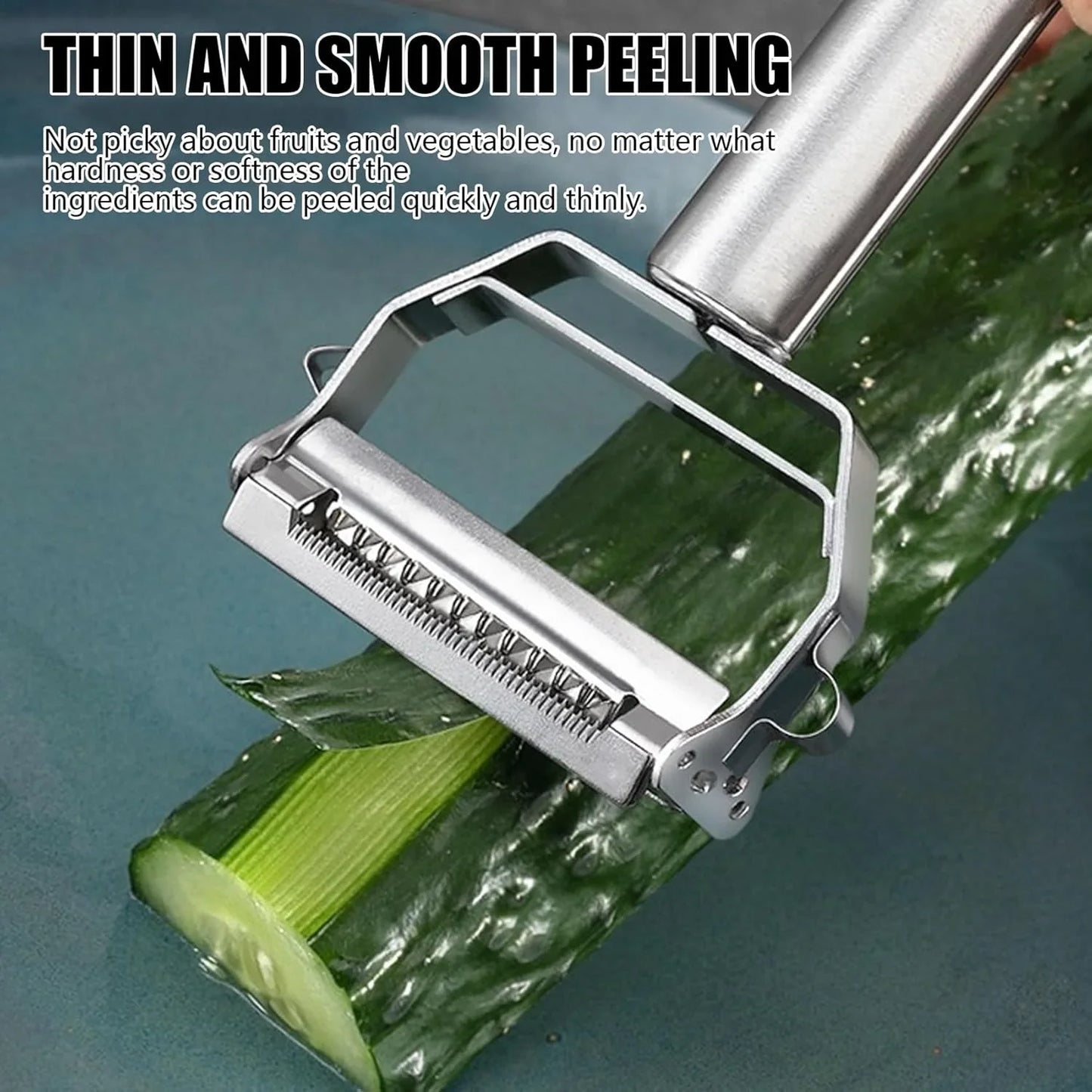 Renext Multifunction Stainless Steel Julienne Peeler Vegetable Peeler Double Planing Grater Kitchen Accessories Cooking Tools