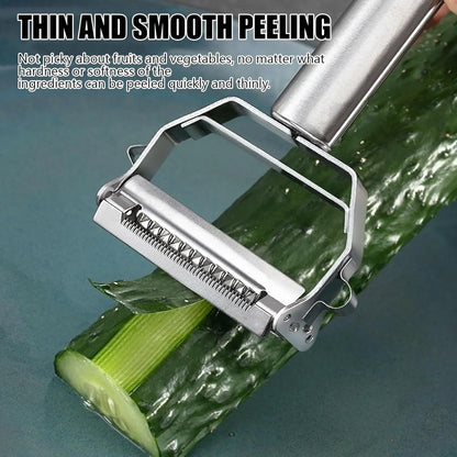 Renext Multifunction Stainless Steel Julienne Peeler Vegetable Peeler Double Planing Grater Kitchen Accessories Cooking Tools