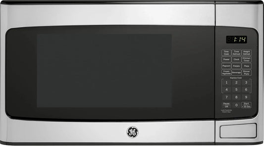 Countertop Microwave Oven, Compact 1.1 Cubic Ft., 950-Watt Capacity, 6 Auto Cooking Settings, Child-Lock Technology, Kitchen Essentials for the Countertop, Dorm Room or Apartment, Stainless Steel