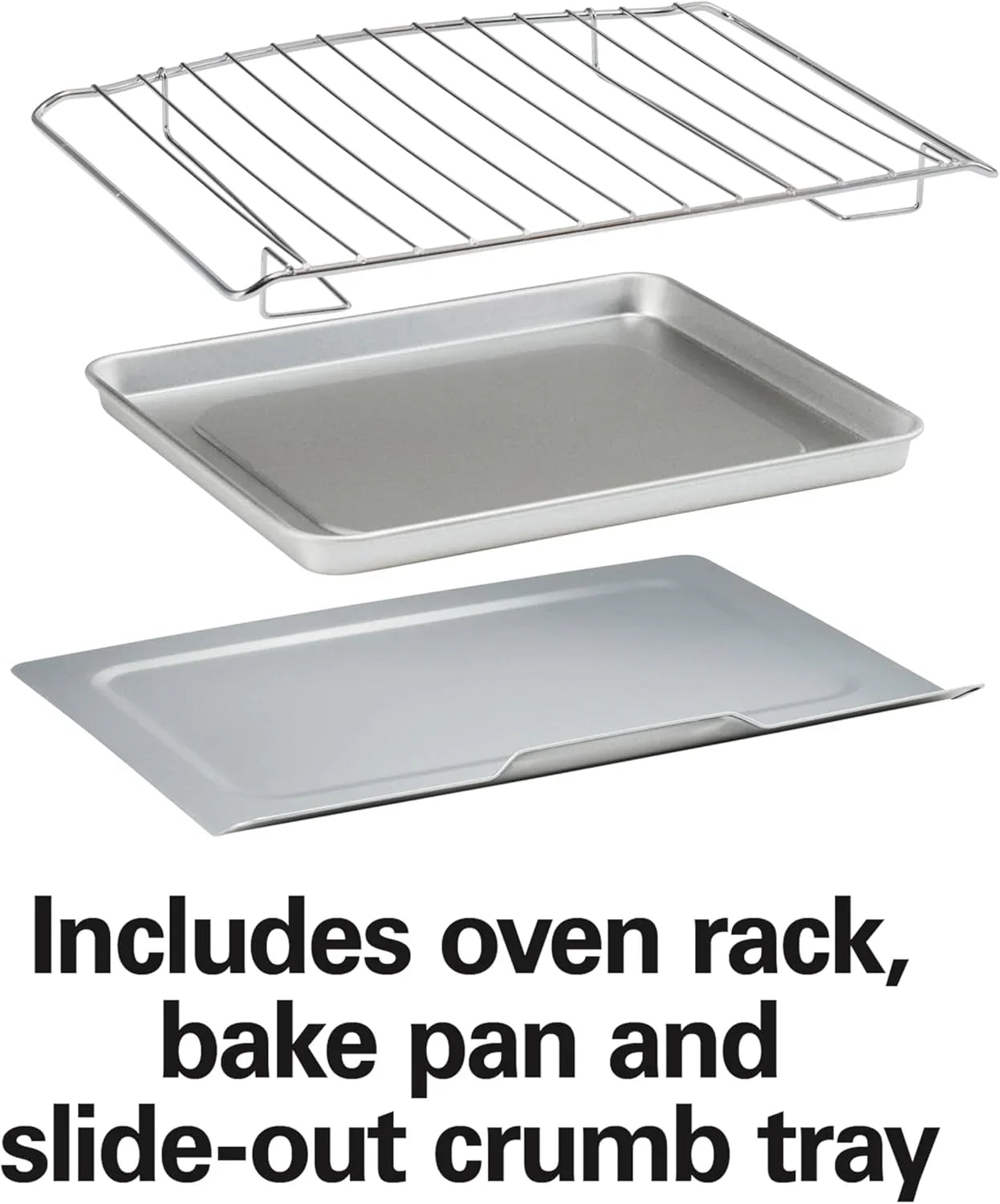 Countertop Toaster Oven & Pizza Maker Large 4-Slice Capacity, Stainless Steel (31401)