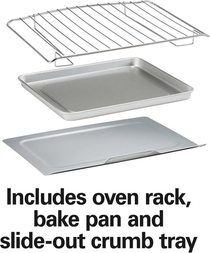 Countertop Toaster Oven & Pizza Maker Large 4-Slice Capacity, Stainless Steel (31401)