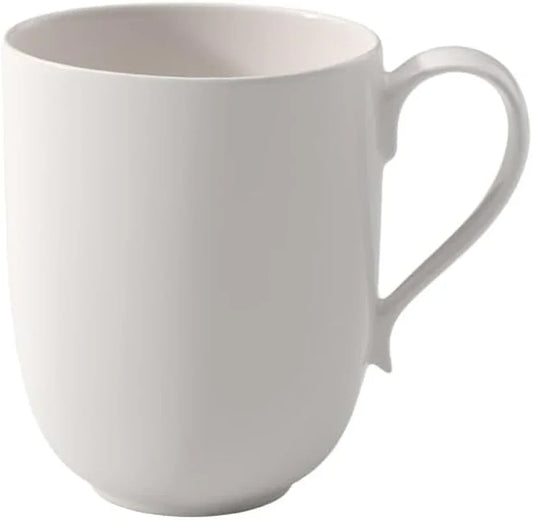 New Cottage Collection Latte Machiato Mug, Premium Porcelain, Made in Germany, Dishwasher and Microwave Safe, 12.5 Oz Capacity, Rich, Creamy White