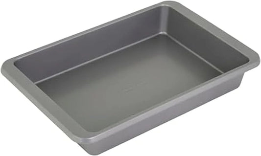 Nonstick Swiss Engineered Aluminized Steel Cake Pan, Dishwasher Safe, Contour Silver, 9 X 13 Inch