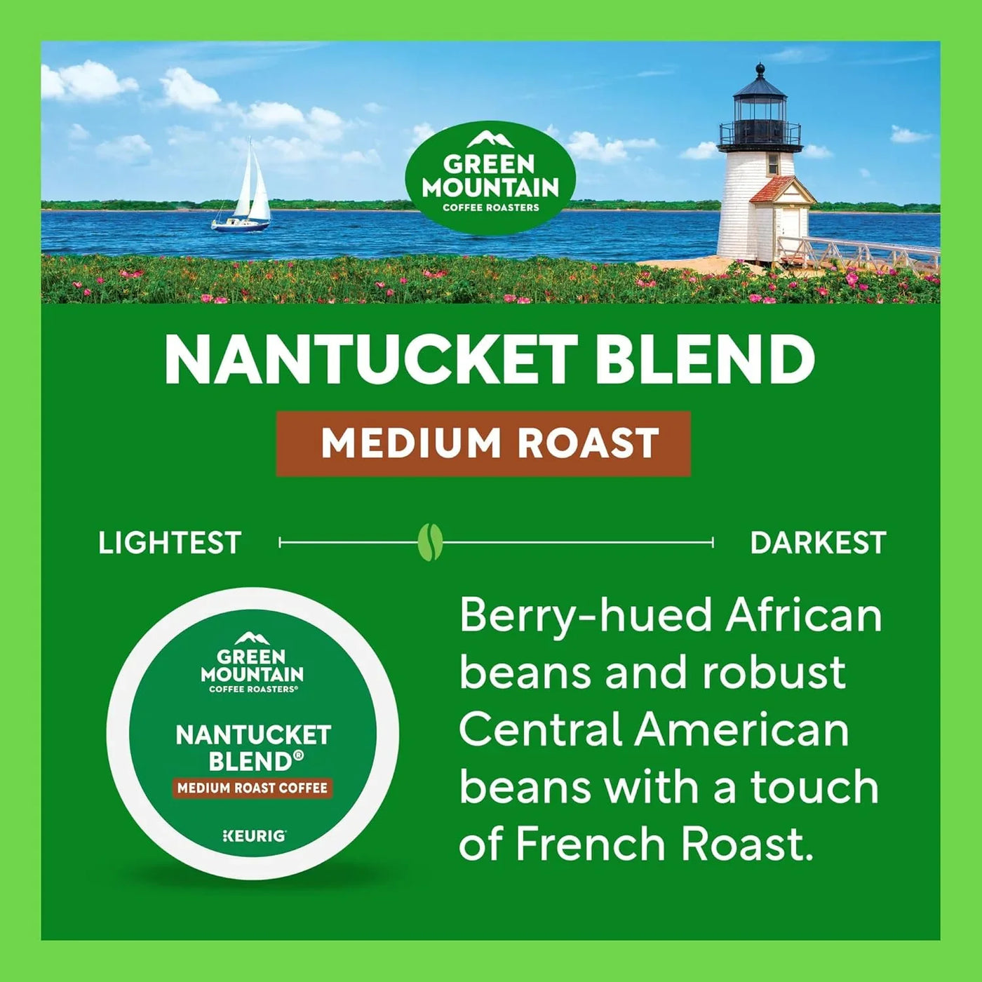 Nantucket Blend Keurig Single-Serve K-Cup Pods, Medium Roast Coffee, 96 Count