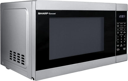 Countertop Microwave Oven with Removable 12.4" Carousel Turntable, 1000 Watt, 1.1 Cubic Feet, Stainless Steel