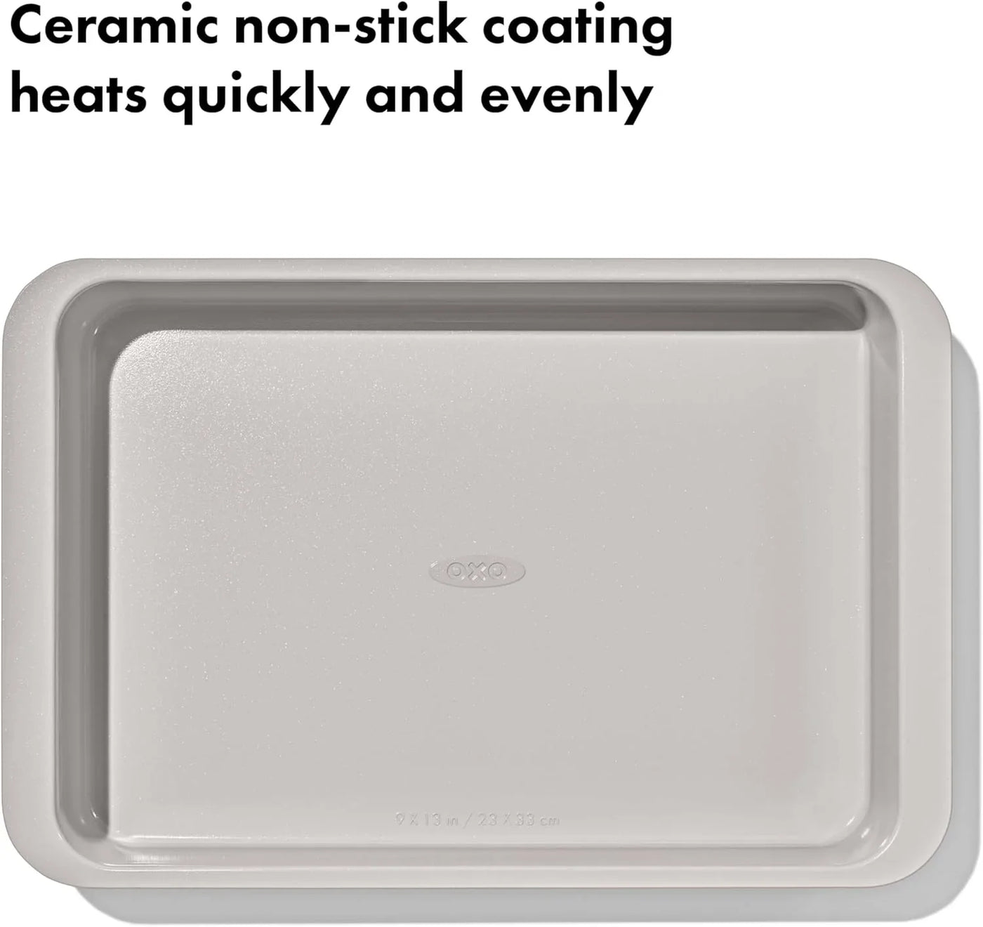 Good Grips Non-Stick Pro Ceramic Coated Metal Bakeware 9” X 13” Cake Pan – Biscuit