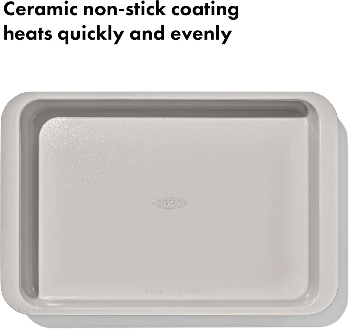 Good Grips Non-Stick Pro Ceramic Coated Metal Bakeware 9” X 13” Cake Pan – Biscuit