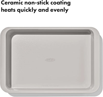 Good Grips Non-Stick Pro Ceramic Coated Metal Bakeware 9” X 13” Cake Pan – Biscuit