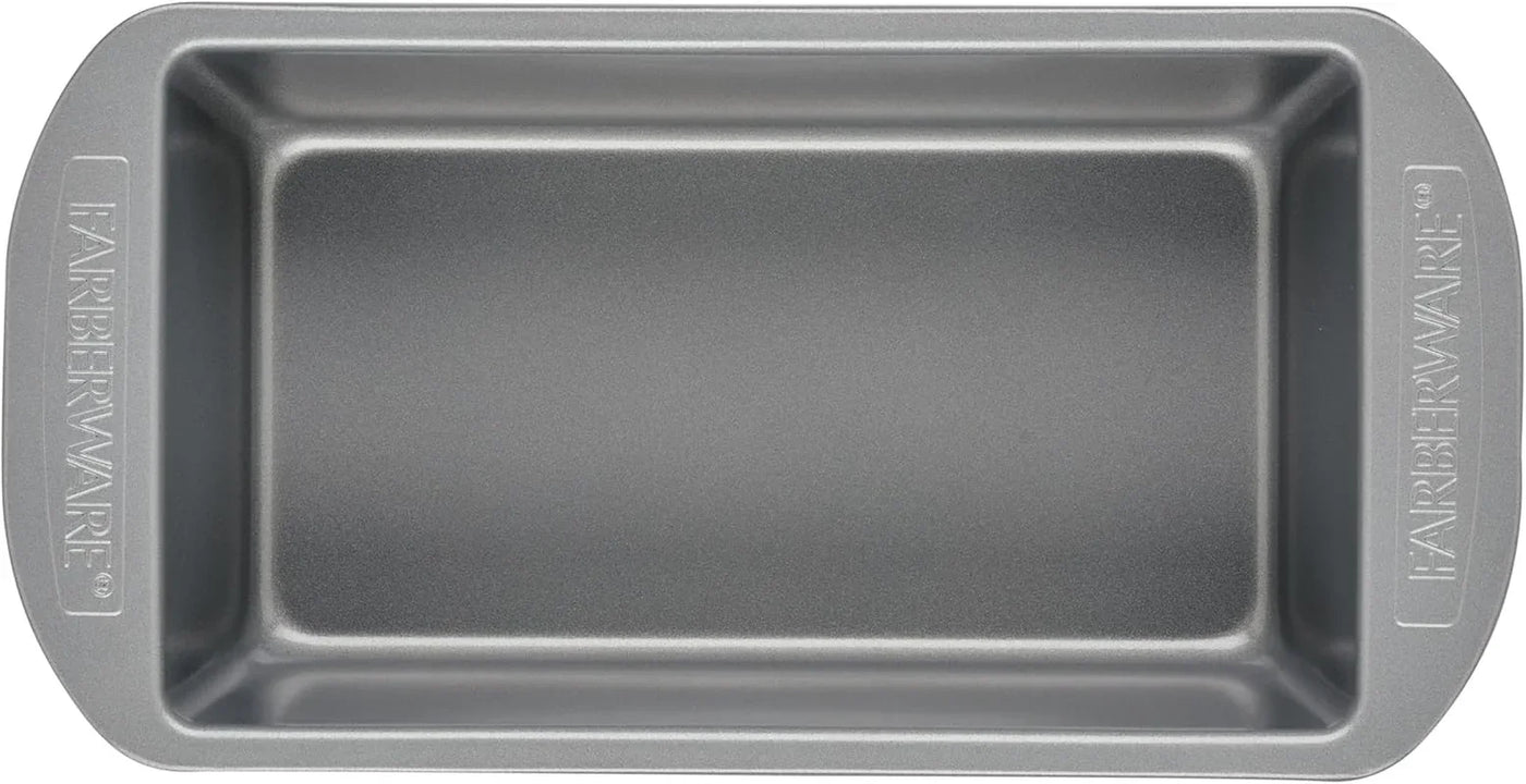 Bakeware Meatloaf/Nonstick Baking Loaf Pan Set, Two 9-Inch X 5-Inch, Gray