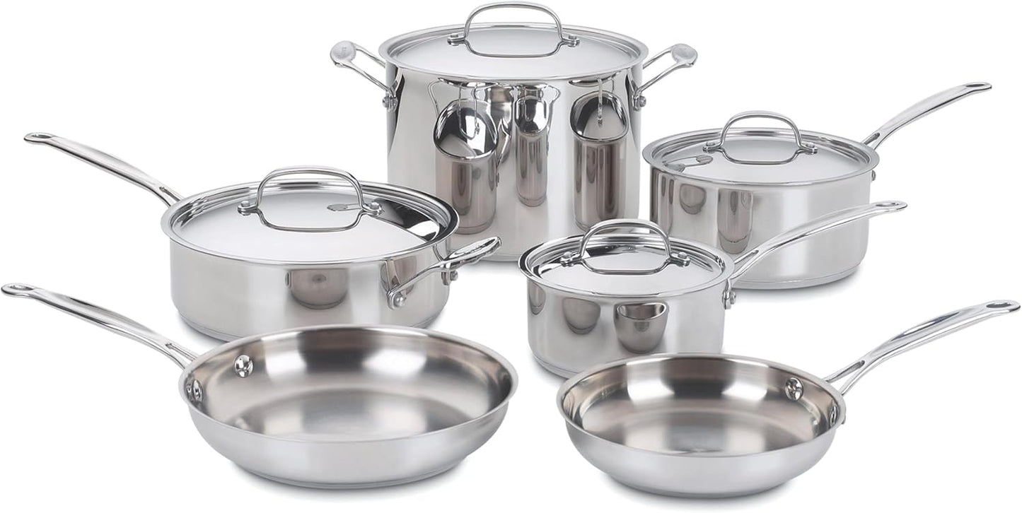 77-10P1 10-Piece Chef'S-Classic-Stainless Collection, Cookware Set