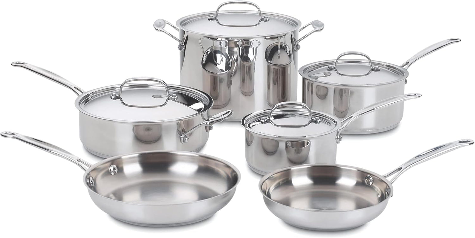 77-10P1 10-Piece Chef'S-Classic-Stainless Collection, Cookware Set