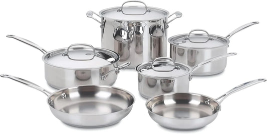 77-10P1 10-Piece Chef'S-Classic-Stainless Collection, Cookware Set