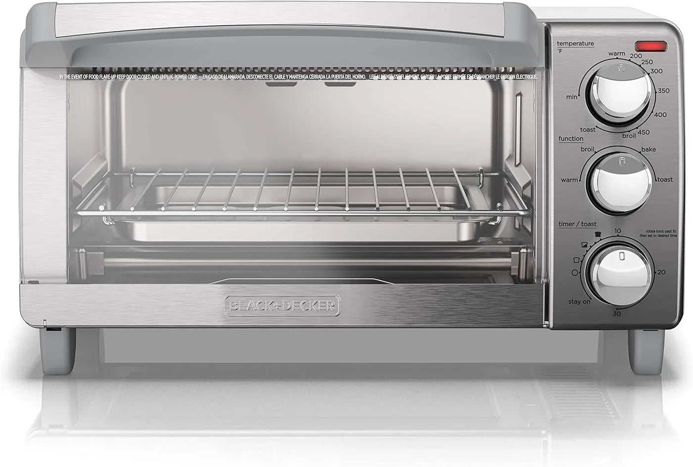 4-Slice Toaster Oven with Natural Convection, Stainless Steel, TO1760SS (TO1760SST-1)