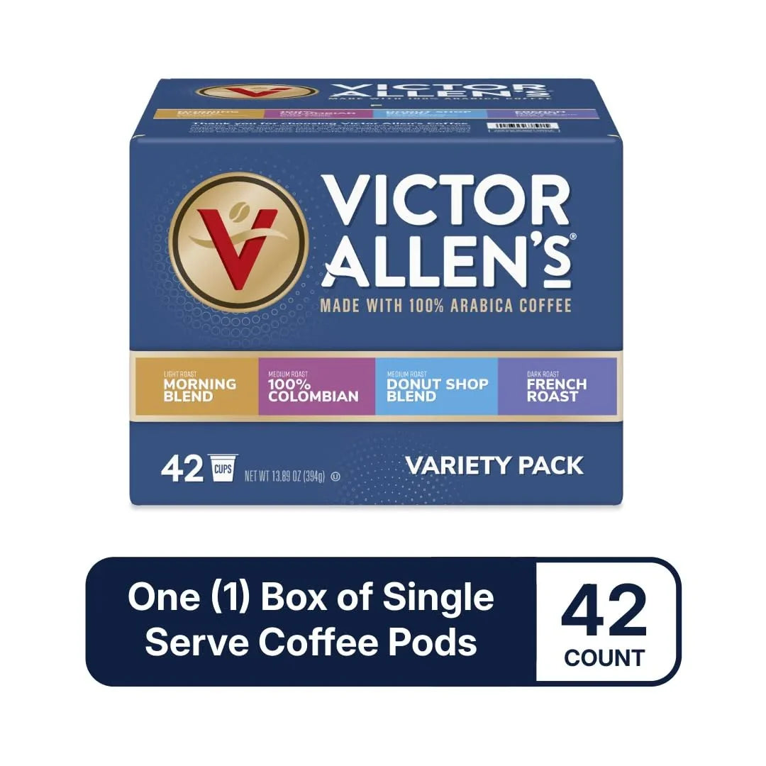 Variety Pack (Morning Blend, 100% Colombian, Donut Shop Blend, French Roast), 42 Count, Single Serve Coffee Pods for Keurig K-Cup Brewers