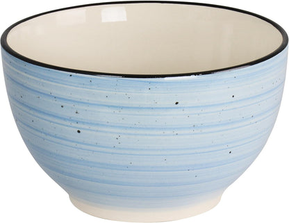 Gia 24 Piece Stoneware Dinnerware Set (Light Blue)