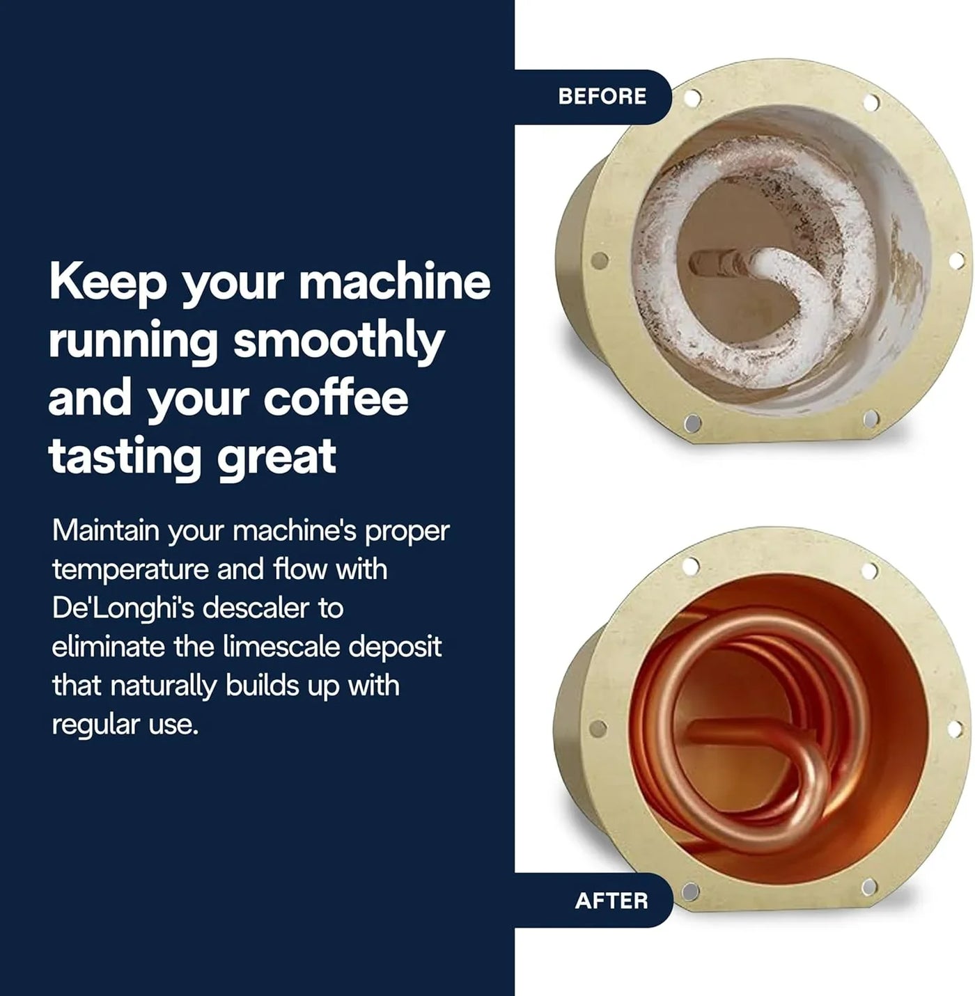 Ecodecalk Descaler, Universal Descaling Solution for Coffee & Espresso Machines, 16.90 Oz (5 Uses)