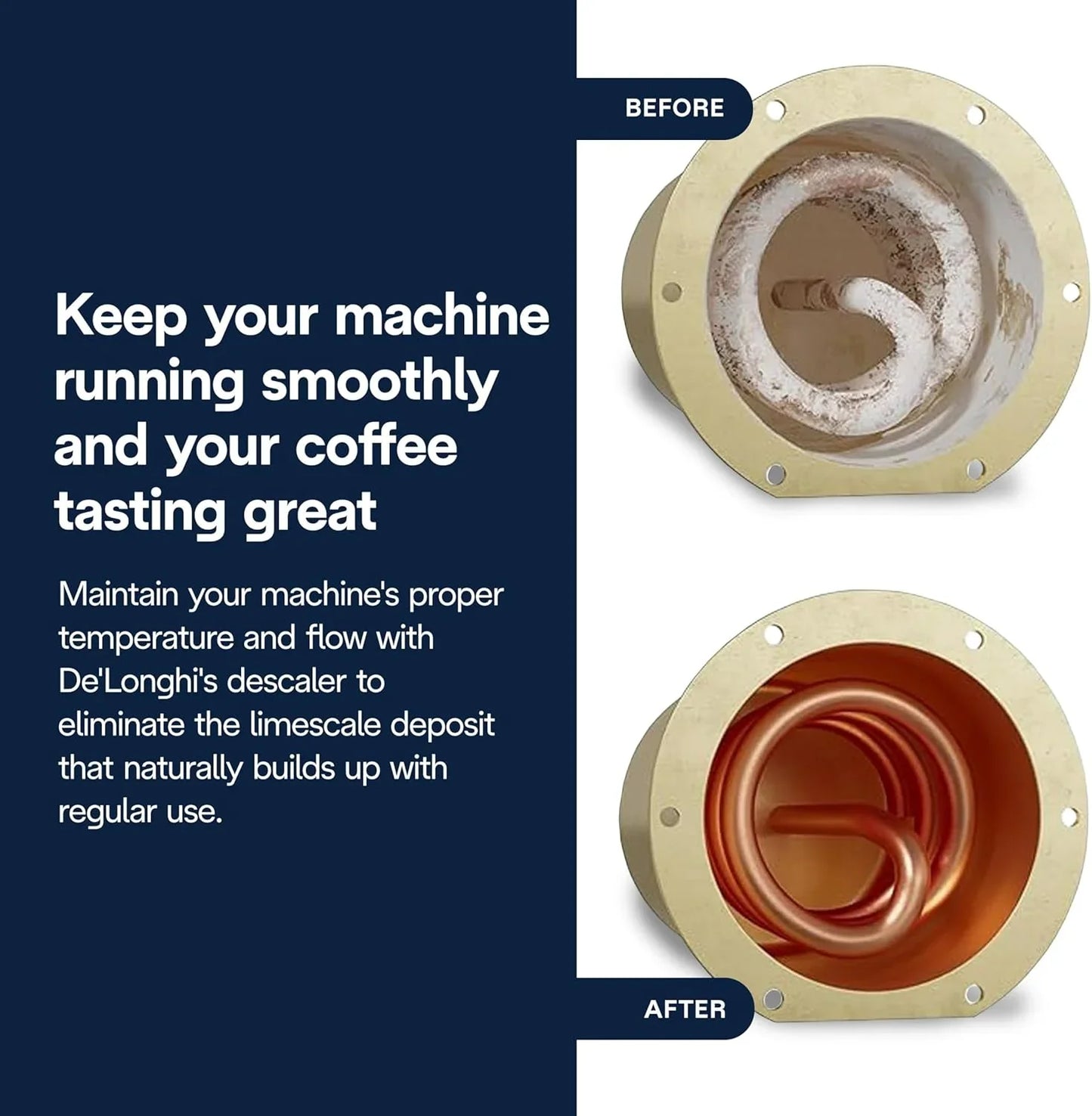 Ecodecalk Descaler, Universal Descaling Solution for Coffee & Espresso Machines, 16.90 Oz (5 Uses)