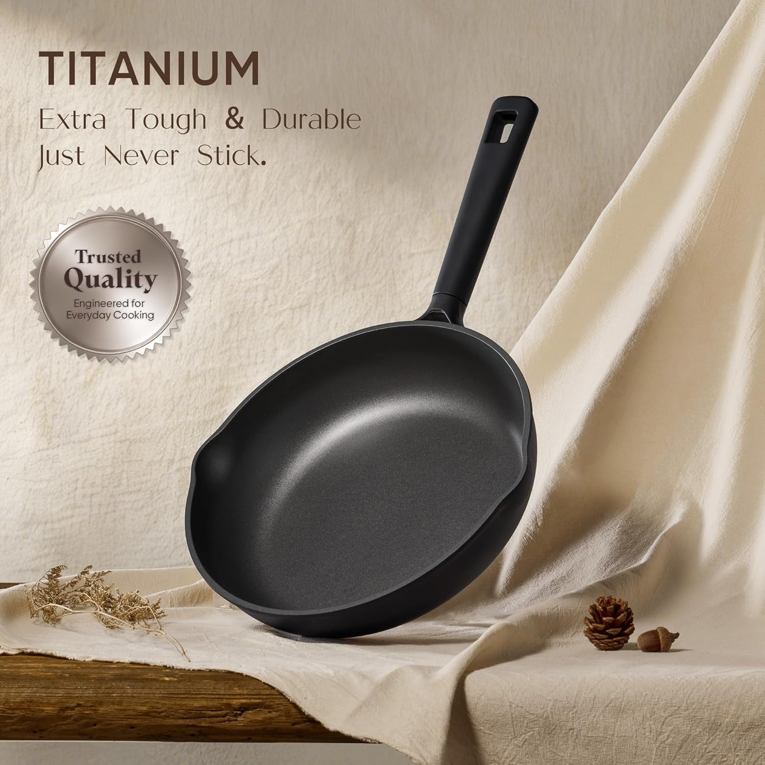 28PCS Pots and Pans Set, Nonstick Cookware Set Kitchen Non Stick Induction Titanium Cookware Non-Toxic Granite Cooking Set, PFOA Free, Black