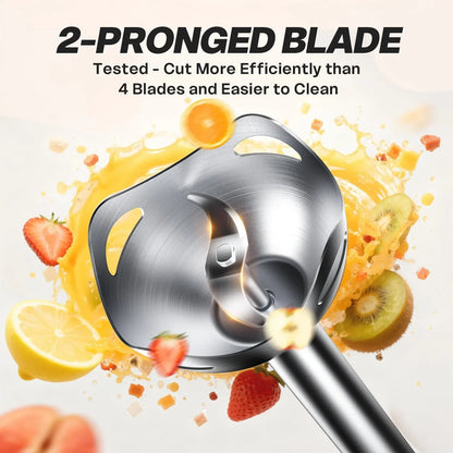 Immersion Blender Handheld, Corded Electric Blenders Portable Stick Mixer with 2 Mixing Speed and Stainless Steel Blades Emulsifier for Effortless Blending Soup, Smoothies, Puree or Baby Food