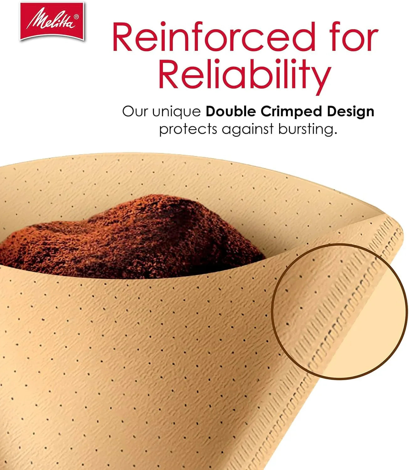 #4 Cone Coffee Filters, Natural Brown, 100 Count (Pack of 3), 300 Total Filters - Fits All 8-12 Cup Cone Coffee Makers and Pour-Overs, Compostable, Tear-Resistant