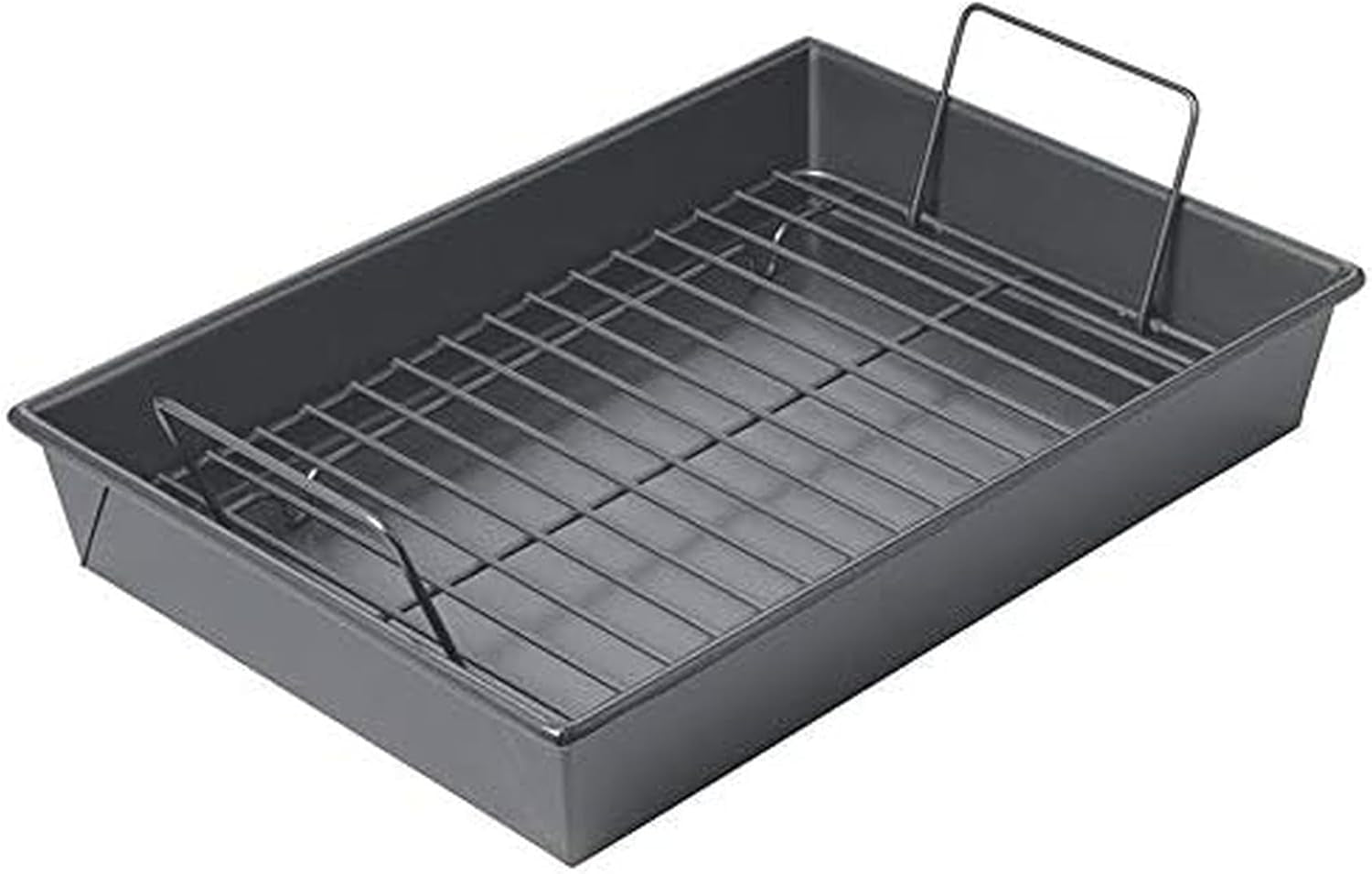 Professional Non-Stick Roast Pan with Non-Stick Rack, 13-Inch-By-9-Inch
