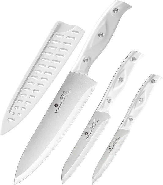 3PCS Chef Knife, Ultra Sharp Kitchen Knife, High Carbon Stainless Steel Chef Knife Set