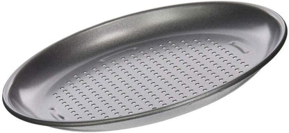 4 Piece Pizza Pan Set, Mini, Steel Gray