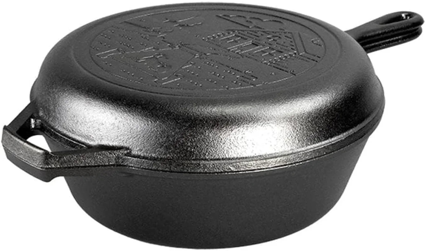 Cast Iron Wanderlust Series, Cabin Combo Cooker, 3.2 Quart