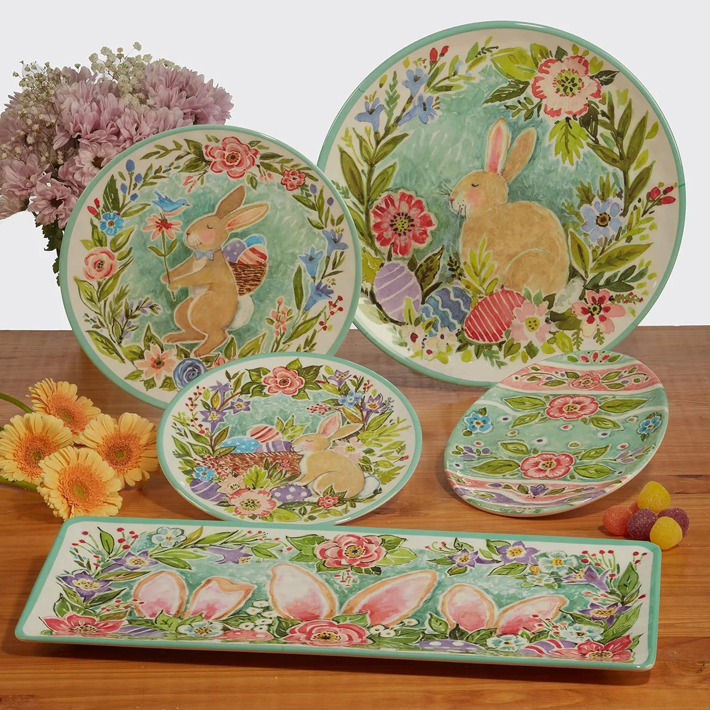 Joy of Easter 11" Melamine Dinner Plates, Set of 6