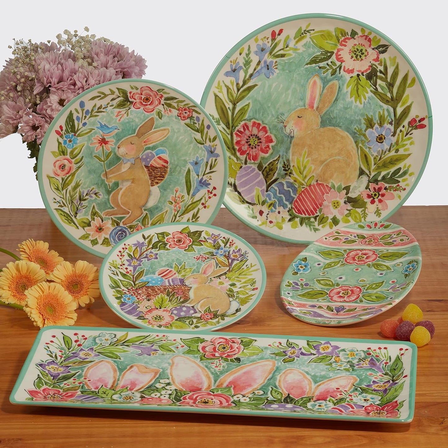 Joy of Easter 11" Melamine Dinner Plates, Set of 6