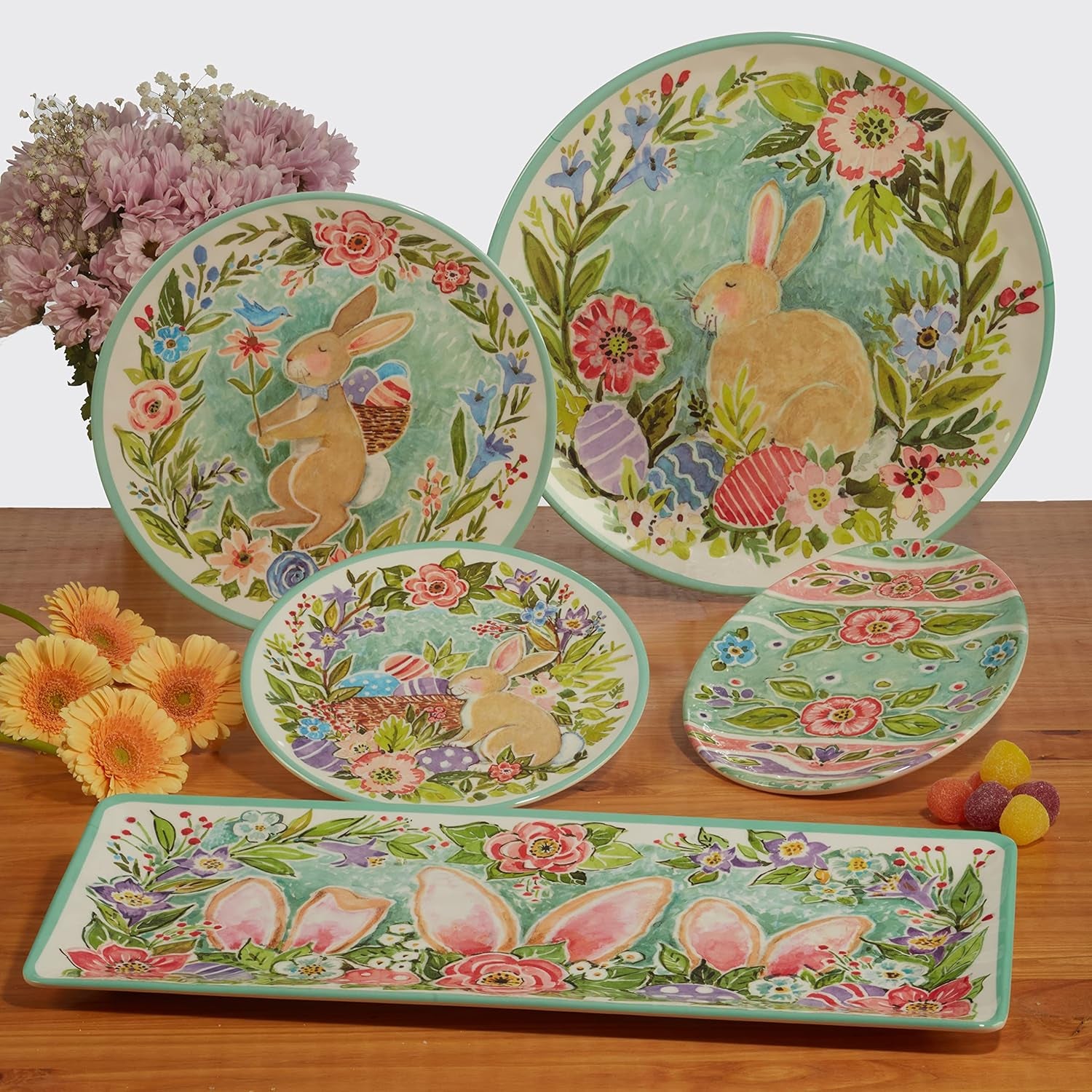 Joy of Easter 11" Melamine Dinner Plates, Set of 6