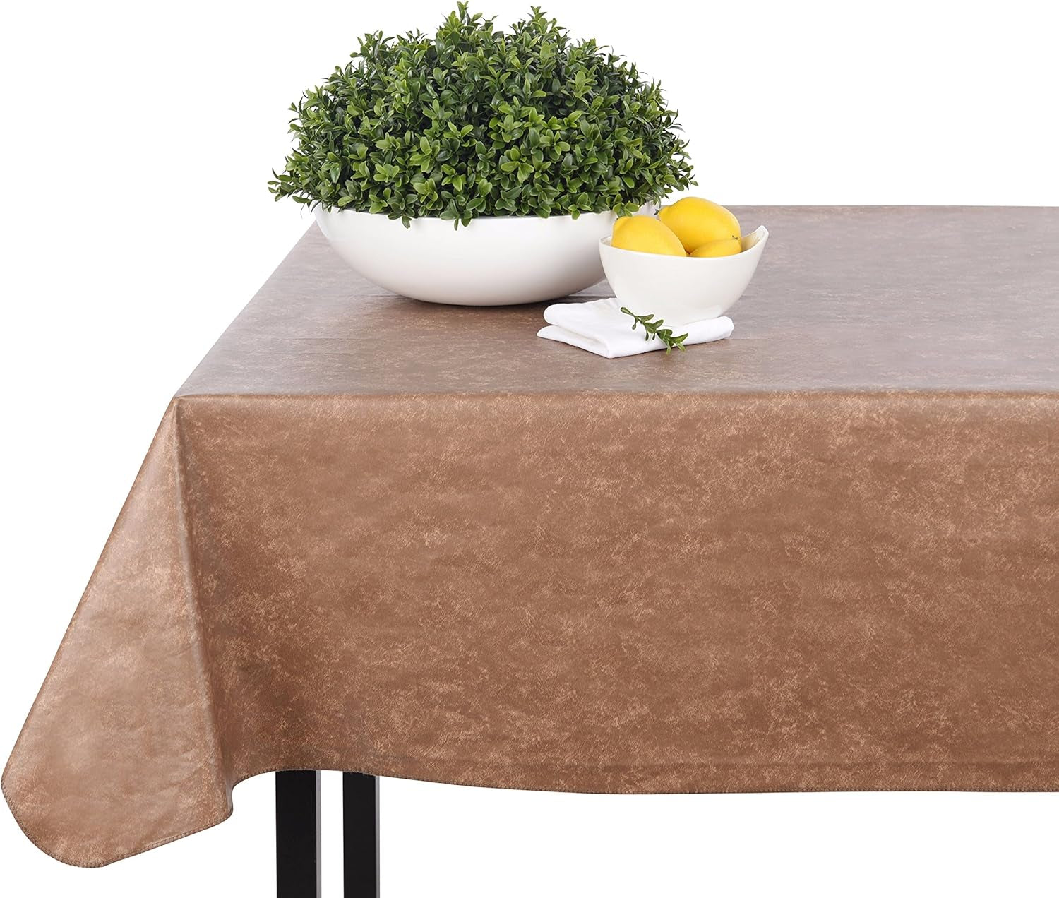 Heavy Duty Vinyl Rectangle or Square Tablecloth – 6 Gauge Heavy Duty Tablecloth – Flannel Backed – Wipeable Tablecloth with Vivid Colors & Many Sizes 52 X 120 Royal Blue