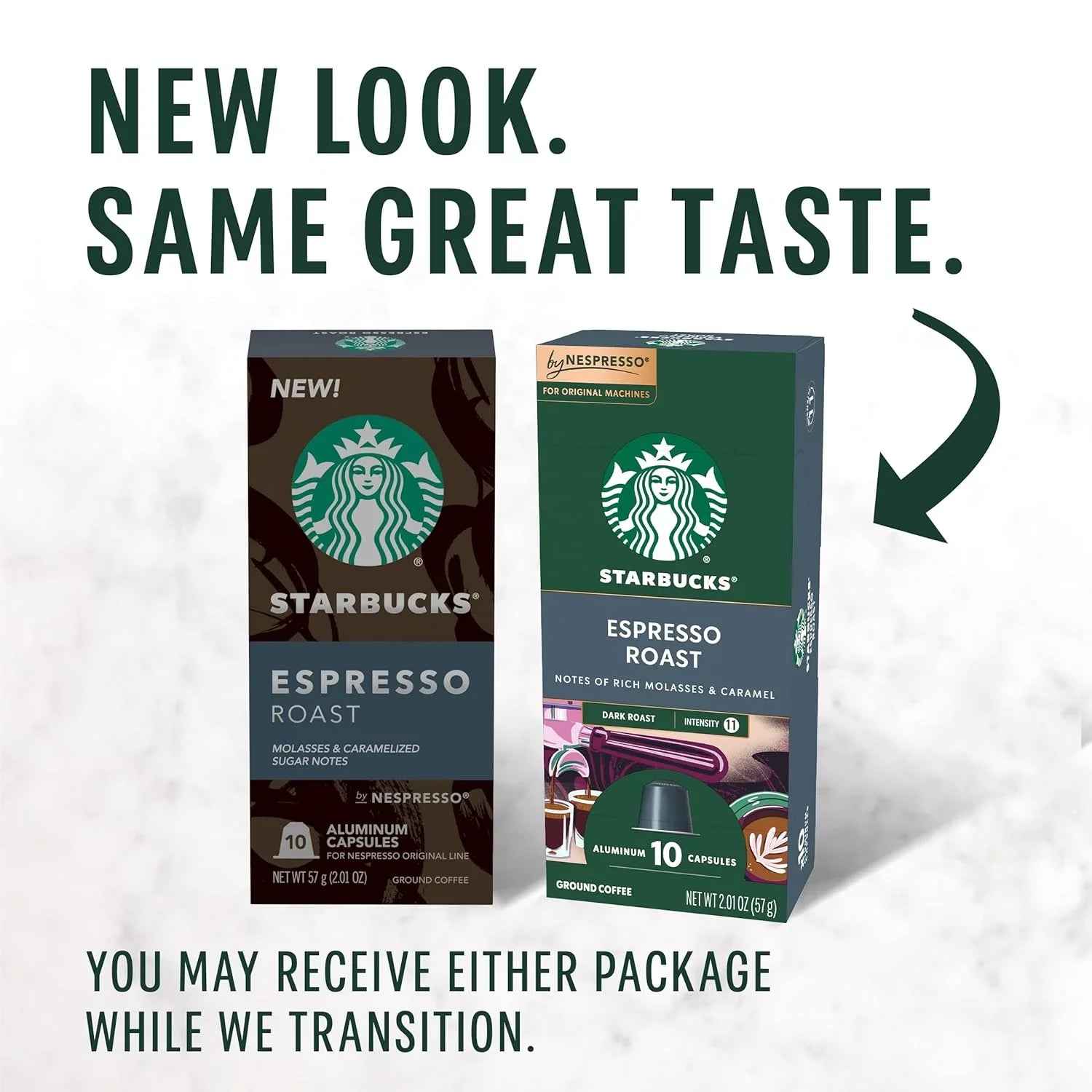 by Nespresso Original Line Dark Roast Espresso, 50-Count Espresso Pods